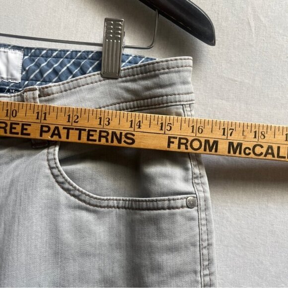 Brax Cesar Regular Fit straight leg light gray khaki jeans Sz 33 - Picture 14 of 15